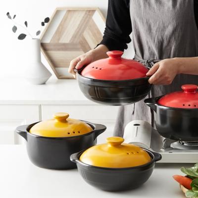 China 4 Pieces Viable High Quality Ceramic Porcelain Kitchenware Stew Pot Cookware Ware Set for sale