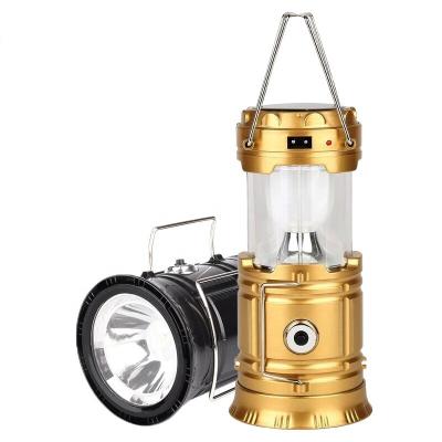 China New Residential Outdoor 5800 Solar Rechargeable Multifunction Portable Camping Lantern 5800 Lamp LED Camping Tent Stretch Lamp for sale