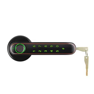 China Senleean Sales Tuya Biometrics Password Code Handle Fingerprint Smart Door Knobs Zinc Alloy Hot Electric Lock for sale