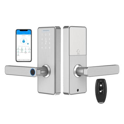 China Home/School Card Tuya Wifi App Password Home Electronic Smart Door Lock etc. High Quality Fingerprint Recognition Digital Keypad Entrance /office/apartments for sale