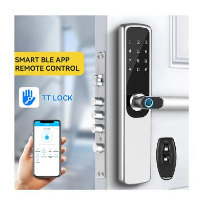 China Tuya Version or Ttlock 6068 Smart Biometric Mortise Fingerprint Door of TT Version or Standard Version Tuya Wifi App Handle Keyless Digital Lock for sale