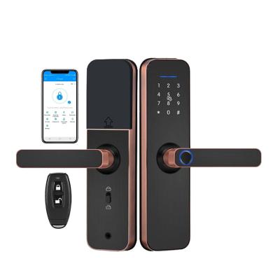 China TUya Version or TT Version or Wifi Smart TTlock Standard Hot Biometric Fingerprint Mobile Phone APP Home Digital Sale Senleean Version Residential Door Lock for sale