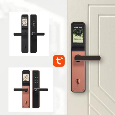 China Home/School High Security Anti Theft Door Lock Thumbprint Fingerprint WiFi Tuya Home Smart Biometric Electronic Door Lock etc. from /office/apartments with the camera for sale