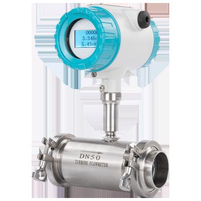 China Digital Water Meter Show Wesdom High Precision Liquid Turbine Flowmeter DN80 Flange Type for sale