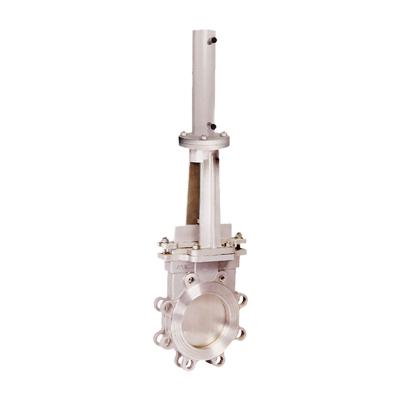 China DIN3352 PN25 General Manual Rising Stem Cast Steel Type WCB Knife Flange Gate Valve for sale