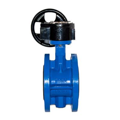 China Ductile General Connection Double Flange Iron Butterfly Valve Pneumatic Actuated Acting Butterfly Valve for sale