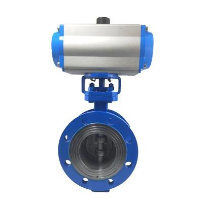 China BS 5155 Carbon Steel Electric Actuated Butterfly Valve Double Flange General Powder Cement Electric Actuated Butterfly Valve for sale