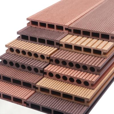 China Eco-friendly Waterproof Extruded Wood Plastic Flooring Board Modern Decking For Garden for sale