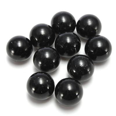 China Sprayers / Toys 16MM And 25MM Solid Black Glass Marbles for sale