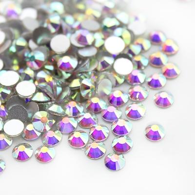 China Flatback 6MM 8MM 10MM 12MM Crystal Diamonds For Acrylic Flat Wholesales for sale