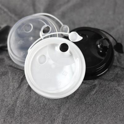 China Plastic Lid With Line 90mm High Quality Disposable Plastic Lid With Line Coffee Drink Cup Lids for sale