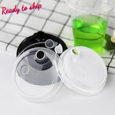 China Plastic Lid With Line 90mm High Quality Disposable Plastic Lid With Line Coffee Drink Cup Lids for sale