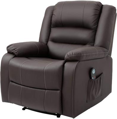 China (Others) Factory Sales Adjustable Directly Vibrating Massage PU Recliner Chair Leather Sofa 8 Points Massage Lounger for sale