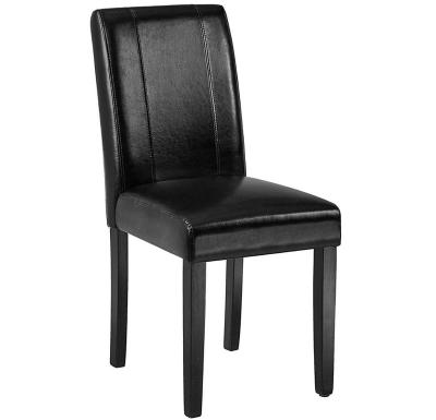 China Modern Wood Frame Dining Pastor Chairs Upholstered Leather Dining Chair for sale