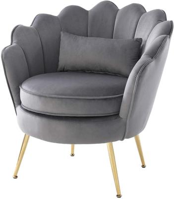 China Modern Frame Sofa Lounge Armchair Accent Chair Simple Velvet Metal from Anji Factory Modern Hotel Luxury for sale