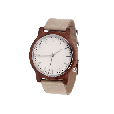 China Non-Specific Wholesale SOPEWOD OEM/ODM Quartz Wooden Watches With Genuine Leather Strap for sale