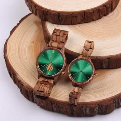 China SOPEWOD Chronograph Customized Eco-Friendly Zebra Wooden Couple Quartz Wristwatch For Men And Women for sale