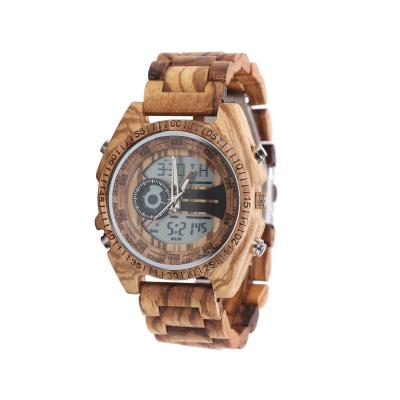 China SOPEWOD Manufacture Customized LED Non-Specific Handmade Wood Grain Watch for sale