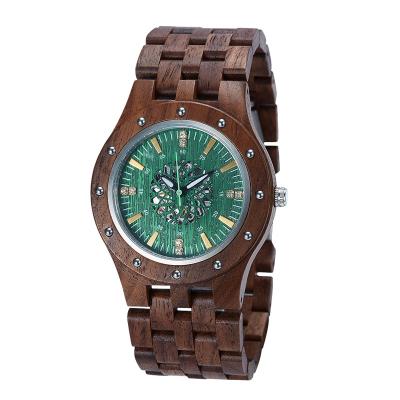 China Water Resistant SOPEWOD Manufacturer High Quality Wood Watches With Mechanical Watches Mens OEM Custom Watches for sale