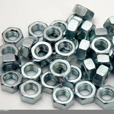 China Q195 m20 Carbon Steel Hex Nut with White Galvanized (DIN934) for sale