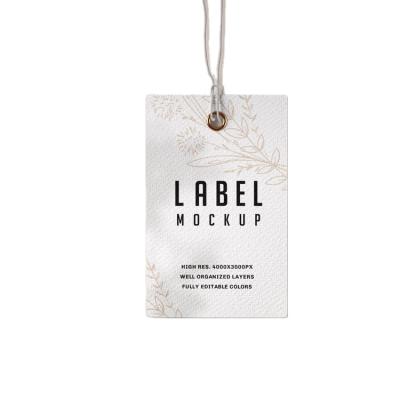 China paper & Eco - Friendly Cardboard Recycle Customized Brown Kraft Paper Hang Tags For Clothing And Packaging for sale