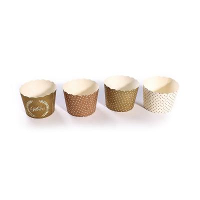 China paper & Custom Made High Quality And Cheap Oil Proof Cardboard Cake Cups for sale