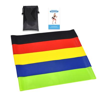 China Yoga Sports Original Factory 5 Colors Set Home Gym Sport Resistance Bands for sale