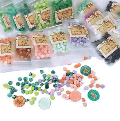 China The cheap decoration promotion 89 kinds of pearl color octagonal wax-sealing wax 0.1kg per bag for sale