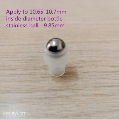 China 9.85mm Stainless Steel Trackball Bearing On Bottle For Essential Oil Bottle for sale