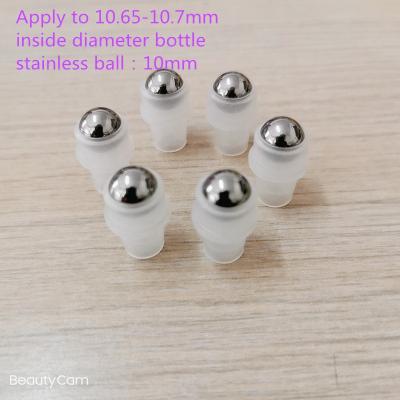 China 10mm stainless steel roller bearing on bottle, roller for essential oil bottle for sale