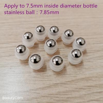 China Hotels 7.85mm Stainless Steel Metal Roller Ball For Perfume Glass Roll On Bottle for sale