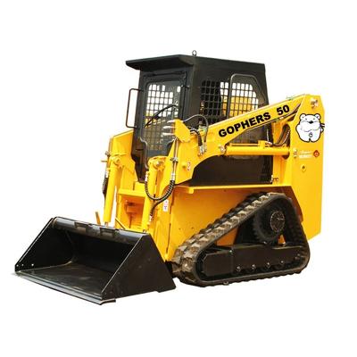 China Cultivate Chinese wheel skid steer loader track with pelican bucket fork/concrete mixer/paddle for sale