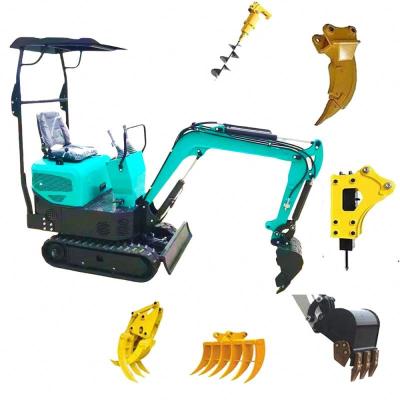 China Professional Factory Supply Mini Digger 1000kg Bagger 1 Ton Mini Excavator For Sale Cheap Price for sale