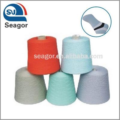 China Sustainable Recycled Polyester Spun Yarn For Socks for sale