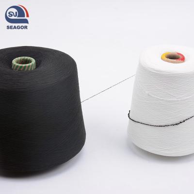 China Spun Core Yarn Core Spun Polyester Covered Spandex Yarn for sale