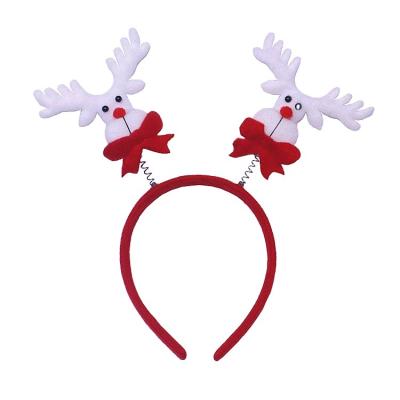 China Wholesale Custom Cute and Adorable Christmas Decoration Stereo Plush Christmas Headband for sale