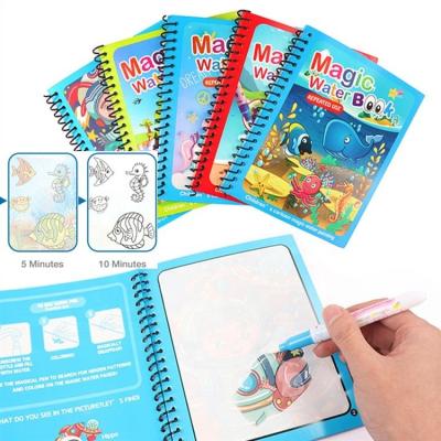 China Reusable Creative Children's Baby Water Paint Book Colorful Kindergarten Coloring Kindergarten Coloring Can Be Used Repeatedly for sale