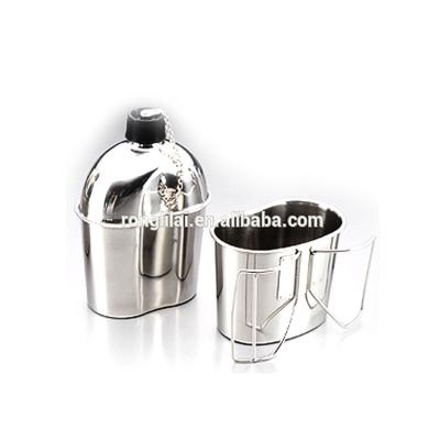 China Sustainable Military Canteen Stainless Steel Military Canteen Mug for sale