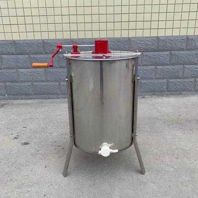 China Factory Supply 4 Frames Beekeeping Manual Honey Extractor Stainless Steel Four Frames Honey Centrifuge 2021 Honey Processing Machine for sale