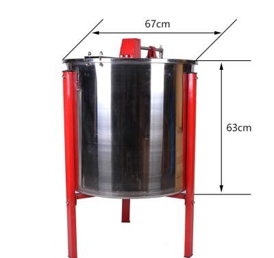 China Farms 6 Frame Commercial Honey Extractor Machine Manual Stainless Steel Honey Drive Honey Extractor On Sale for sale