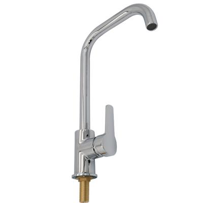 China Metered Faucets Brushed Contemporary Copper Kitchen Faucet Single Lever Mixer Taps for sale