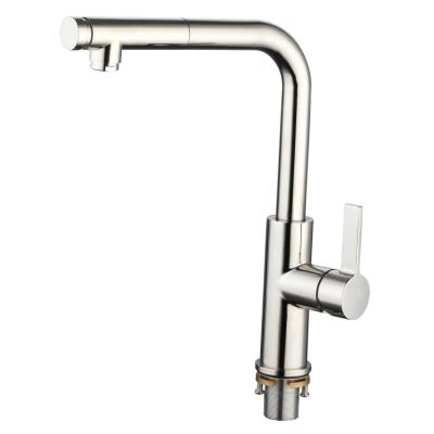 China New Popular Launch Kitchen Faucets Metered Commercial Water Faucet With Pull Down Sprayer for sale