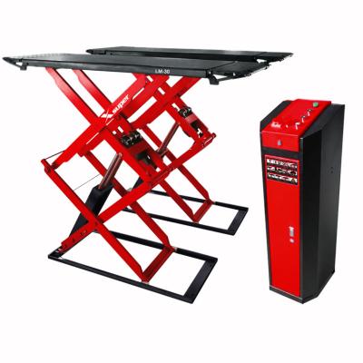 China Affordable 4 wheel alignment scissor lift with mechanical safety 3000kg for sale