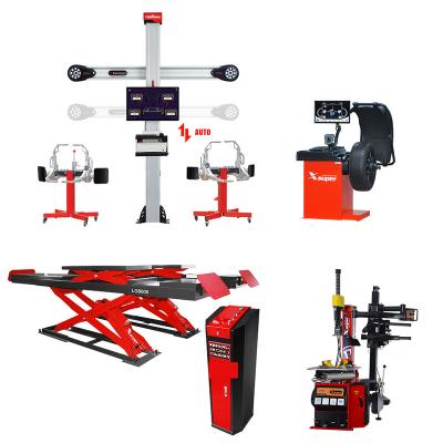 China Intelligent Auto Tracking 3D Wheel Alignment Tire Machine Wheel Balancing Combo For Workshop TTRS for sale