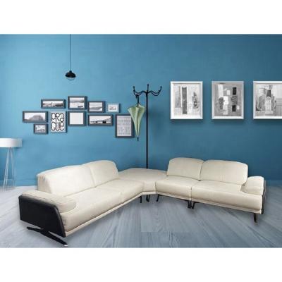 China Fashion Design Adjustable Modern Living Room Furniture White Leather Corner Sofa (Other) for sale