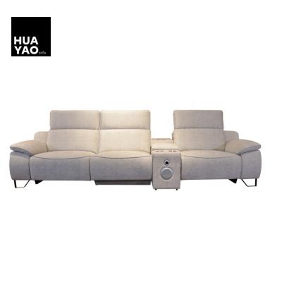 China Hot Sale Performance Adjustable Fabric (Others) Electric Extended Sofa With USB Ports for sale