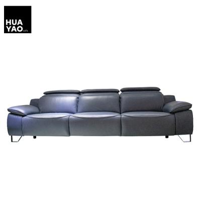 China Fashion Adjustable Modern Design 3 Seater Power Leather Reclining Sofa (Other) for sale