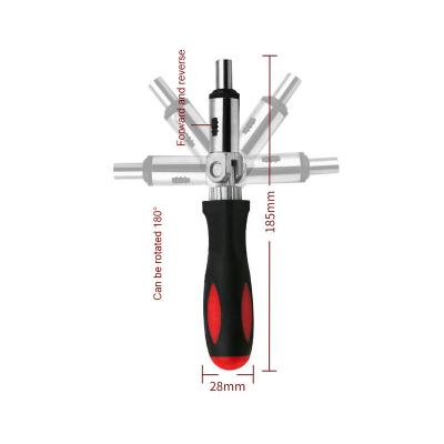 China High Quality Multifunctional DIY Flexible Shaft Screwdriver Rachet Screwdriver for sale