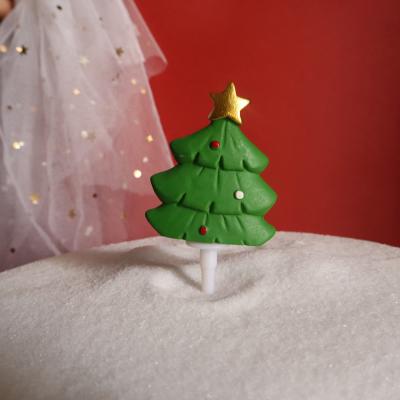 China Disposable Cake Toppers 2021 Party Supplies Wedding Favors Event Cake Decorating Christmas Ornament Christmas Cake Topper for sale