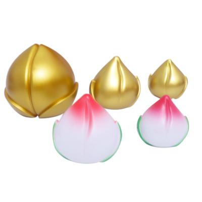 China Hot Sales Plastic Happy Birthday Decoration Baby Shower Decoration Supplies Cute Peach Decoration Party Bulk Cake Toppers for sale